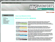 Tablet Screenshot of ibg-monforts.de